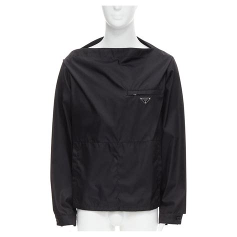 prada nylon boat neck top.